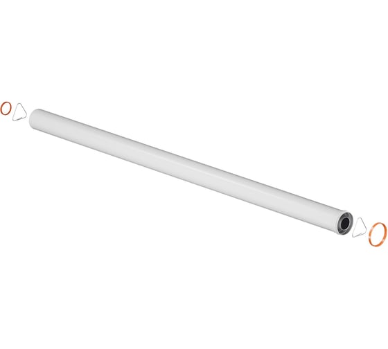 Удлинитель дымохода Okseler коакс. раструбн. 60/100 L 2000 oks00150 1