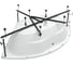 Сварной каркас для акриловой ванны Aquanet Vista 150x150 00254382 3