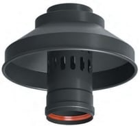 Оголовок с ветрозащитой Okseler D 80 черный (Алюминий) oks00089