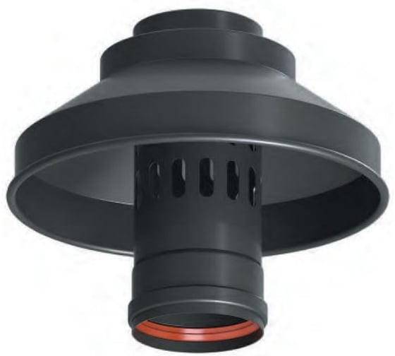 Оголовок с ветрозащитой Okseler D 80 черный (Алюминий) oks00089 1