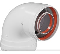 Отвод промежуточный раструбный Okseler 90 гр. 60/100 (наружный диаметр мама/мама) oks00112