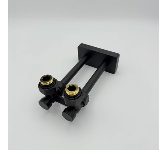 Узел подключения радиатора с евроконусами трубками VIVALDO с чашкой антрацит AHRVDRPECAT 1