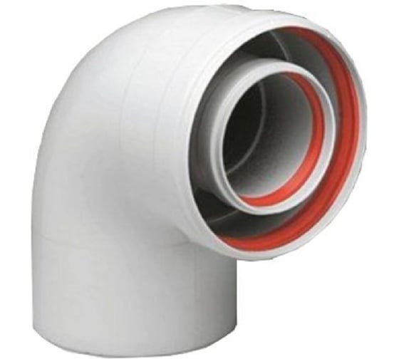 Колено промежуточное Okseler 90гр. 80/125 oks00037 1