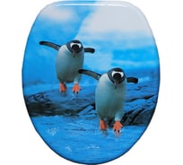 Сиденье для унитаза SANTRADE Пингвины MDF003 0504