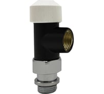 Осевой вентиль SR Rubinetterie Tondera 1/2" термостатический, чёрный матовый 0631-1500VC0S