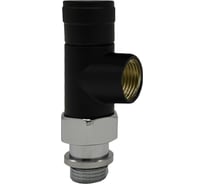 Осевой запорный клапан SR Rubinetterie Tondera 1/2, чёрный матовый 0671-1500VC0S