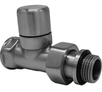 Прямой запорный клапан SR Rubinetterie "Ovus" 1/2, цвет серый матовый 0454-1500VC0N