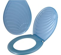 Сиденье для унитаза МУЛЬТИДОМ Ракушка с крышкой СГ72-92