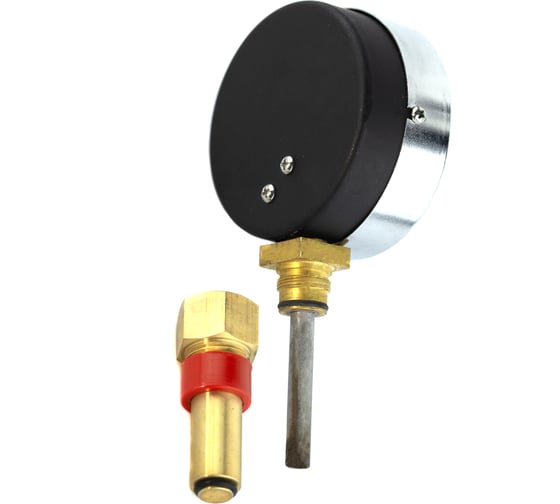 Термоманометр ПО Физтех, АО МПТ 0…120C/0…0,6 МПа кт.2,5 d.100 IP40 G1/2 РШ L46 4687205630827