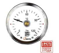 ПО, АО Термометр накладной Физтех ТБф-120Н 0…120C кт.2,5 d.63 IP43, с пружиной 4687206819146