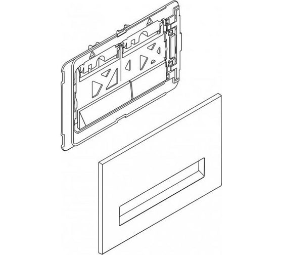 Кнопка смыва BelBagno MARMI цвет-белый BB009-MR-BIANCO