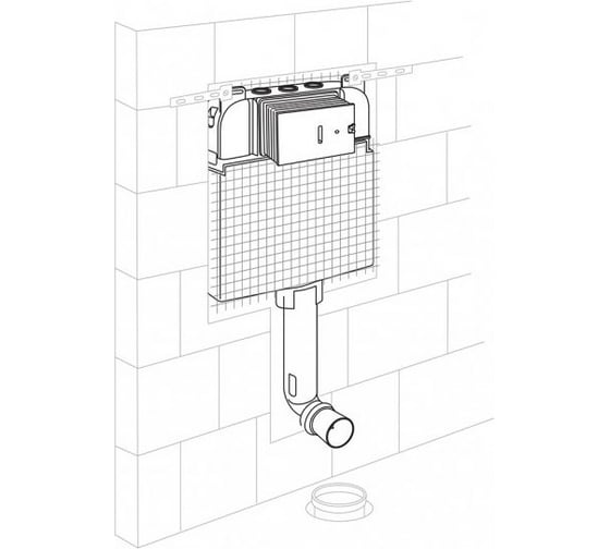 Бачок скрытого монтажа BelBagno BB025-CS