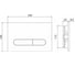 Кнопка смыва BelBagno PROSPERO цвет-хром матовый BB006-PR-CHROME.M 2