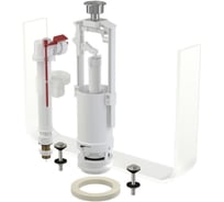 Арматура к смывному бачку стоп-кнопка Alcadrain 1/2 хромированная кнопка нижняя подводка универсальная колонка латунный штуцер SA2000SK 516276