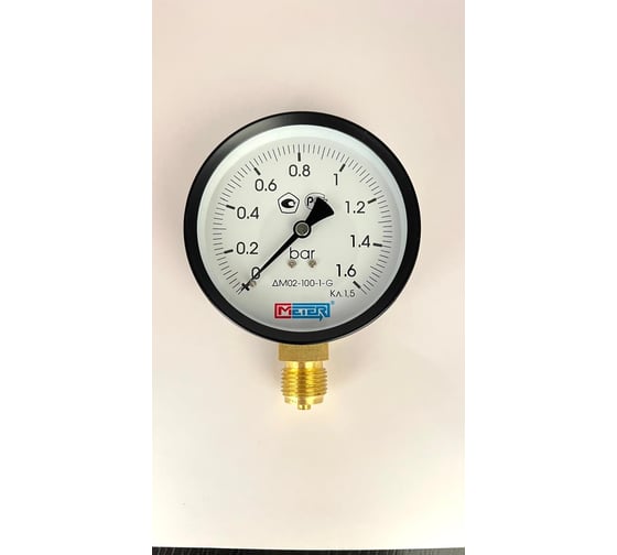 Манометр МЕТЕР ДМ 02-100-1-G Р=0..1,6 бар G1/2 кл.1,5 690 1