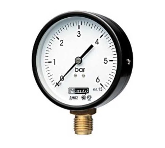 Манометр МЕТЕР ДМ 02-100-1-G Р=0..40 бар G1/2 кл.1,5 702 1