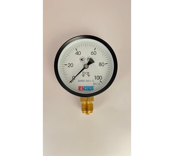 Манометр МЕТЕР ДМ 02-100-1-G Р=0..100 бар G1/2 кл.1,5 693 1