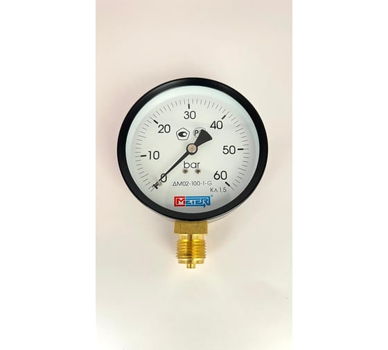 Манометр МЕТЕР ДМ 02-100-1-G Р=0..60 бар G1/2 кл.1,5 705 1