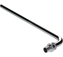 Угловой аксиальный фитинг Valtec с хромированной латунной трубкой с плавным поворотом короткий 16(2,2)х15 L vTm.481.PC.001615