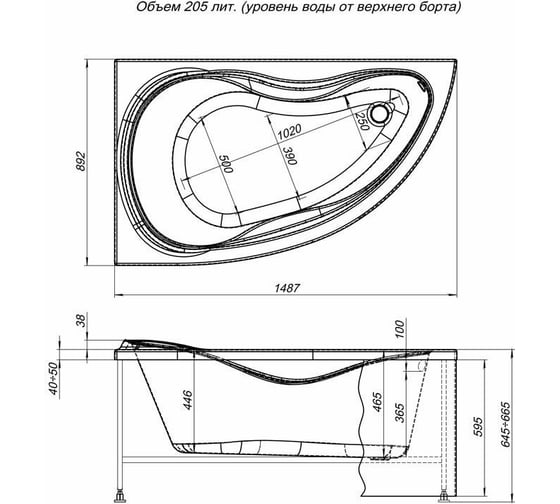 Панель Aquanet Maldiva 00179221