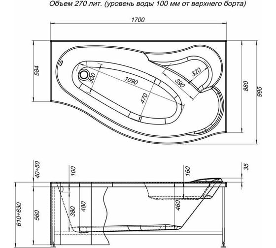 Панель Aquanet Palma 00179894