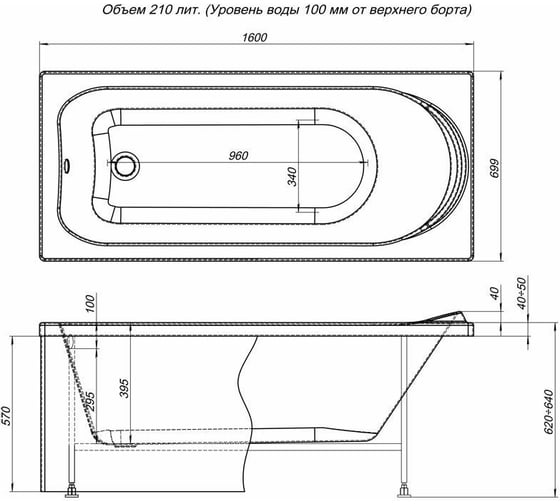 Панель Aquanet Nord 00169206