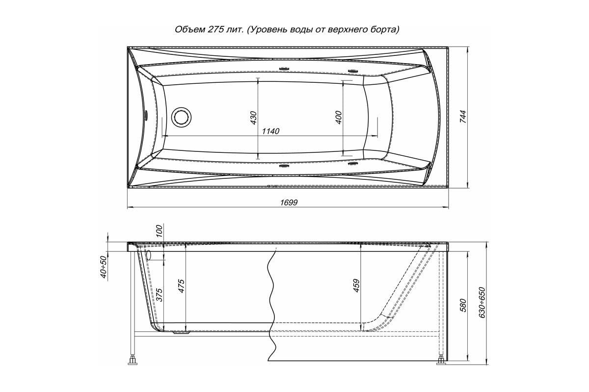 Высота акриловой ванны. Ванна Aquanet Cariba 170x75. Акриловая ванна Акванет Кариба 170*75. Фронтальная панель для ванны Aquanet Cariba/Grenada/Corsica 170. Ванна Aquanet Cariba 170x75 с аэромассажем акрил.