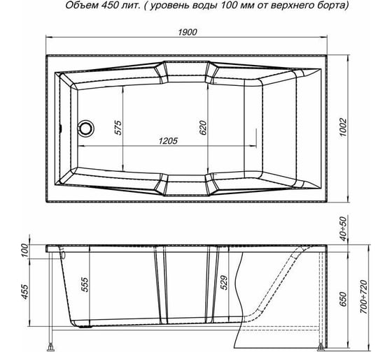 Панель Aquanet Vega 00165317