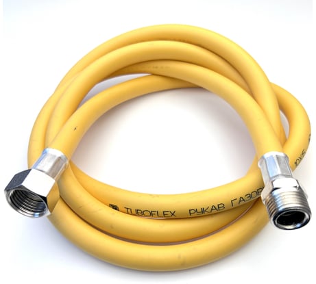 Газовый шланг TUBOFLEX 1/2 ВР/НР, 1 м, желтый 4828544