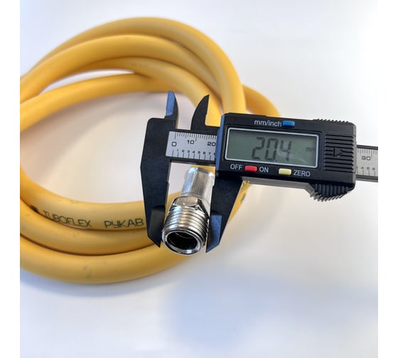 Газовый шланг TUBOFLEX 1/2 ВР/НР, 2 м, желтый 4828582