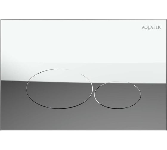 Панель смыва AQUATEK KDI-0000072(GLB) Хром глянец (клавиши овальные), 162*244 мм 00000147121 1