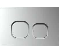 Панель смыва AQUATEK KDI-0000058(BC) Хром матовый ободок хром (клавиши квадрат), 162х244 мм 00000147104