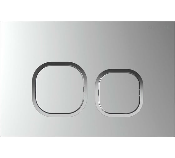 Панель смыва AQUATEK KDI-0000058(BC) Хром матовый ободок хром (клавиши квадрат), 162х244 мм 00000147104 1