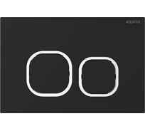 Панель смыва AQUATEK KDI-0000059(BD) черный матовый ободок хром (клавиши квадрат), 162х244 мм 00000147105