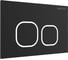 Панель смыва AQUATEK KDI-0000059(BD) черный матовый ободок хром (клавиши квадрат), 162х244 мм 00000147105 2