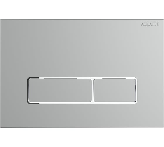 Панель смыва AQUATEK KDI-0000063(HC) Хром матовый ободок хром (клавиши прямоугольные), 162х244 мм 00000147109 1