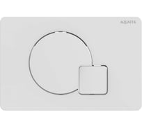 Панель смыва AQUATEK KDI-0000066(QA) Белый глянец (клавиши круг/квадрат), 162х244 мм 00000147113