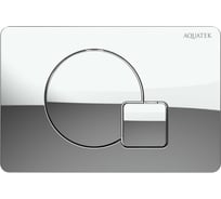 Панель смыва AQUATEK KDI-0000067(QB) Хром глянец (клавиши круг/квадрат), 162х244 мм 00000147114