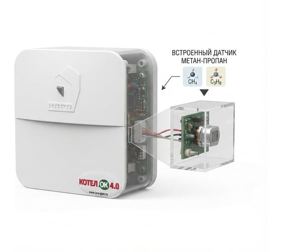 GSM-Wi-Fi модуль ИПРо Котел.ОК-4.0М с встроенным датчиком газа Метан/Пропан 11005342