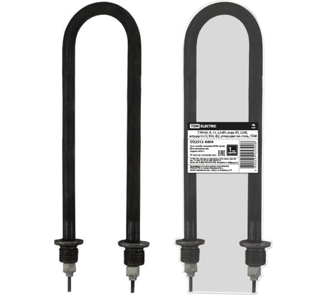 ТЭН TDM ELECTRIC 60, А, 13, 2.5 кВт, вода (Р), 220В, штуцер G1/2, R30, Ф2, углеродистая сталь SQ2512-0004