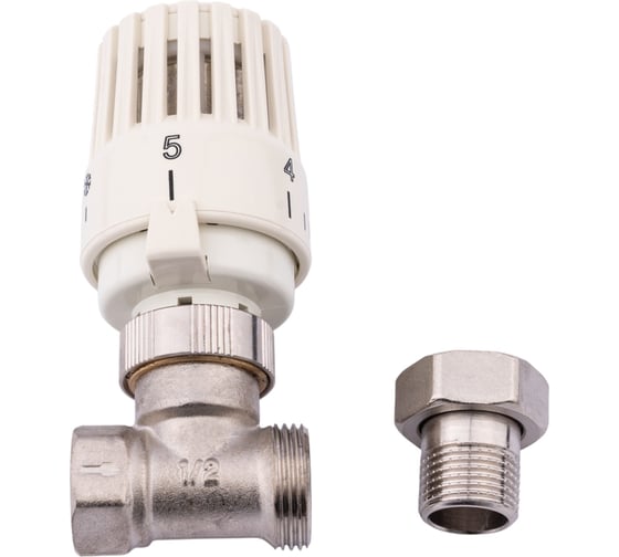 Терморегулятор SMT прямой 1/2 с термостатическим клапаном и головкой 1202SN0004