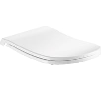 Сиденье для унитаза WAVE SILUET дюропласт, микролифт, белый глянец 555404