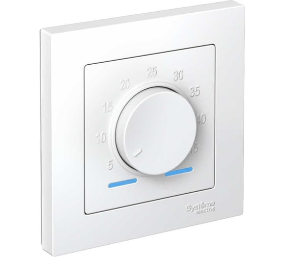 Терморегулятор с датчиком Systeme Electric AtlasDesign Белый от +5 до +35C, 16A ATN000138 1