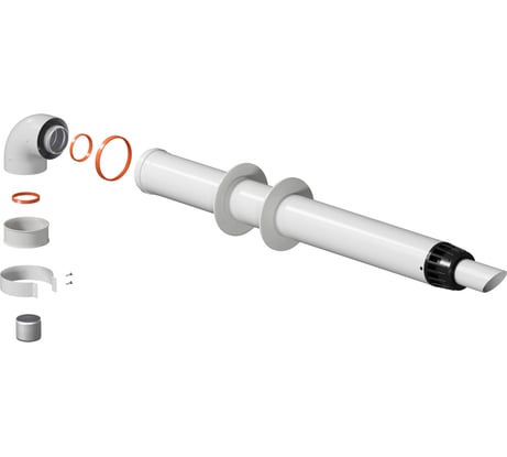 Комплект дымохода OKSELER АНТИЛЕД 60/100 - 1220мм (Baxi (кроме ECO Nova/Classic), Ariston, Vaillant, Viessma oks00052