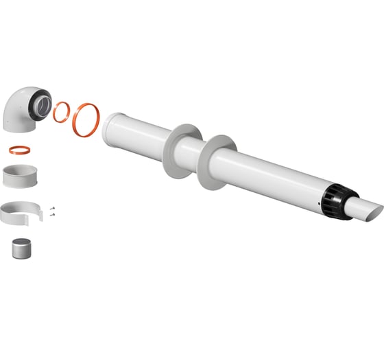 Комплект дымохода OKSELER АНТИЛЕД 60/100 - 1220мм (Baxi (кроме ECO Nova/Classic), Ariston, Vaillant, Viessma oks00052 1