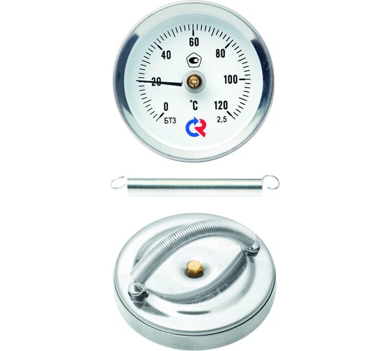 Термометр Росма БТ-30.010 накладное присоединение (0-60C) 2.5, коррозионностойкий, биметаллический D070-00925 1