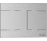 Клавиша смыва IBERICA BLANCA INOX-R 246x165 мм, хром матовый, нержавеющая сталь IB.B015.01 1