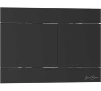 Клавиша смыва IBERICA BLANCA INOX-R 246x165 мм, черный матовый, нержавеющая сталь IB.B015.04