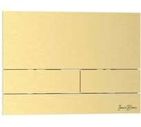Клавиша смыва IBERICA BLANCA INOX-S 246x165 мм, золото матовое, нержавеющая сталь IB.B016.03