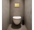 Клавиша смыва IBERICA BLANCA INOX-S 246x165 мм, золото матовое, нержавеющая сталь IB.B016.03 2